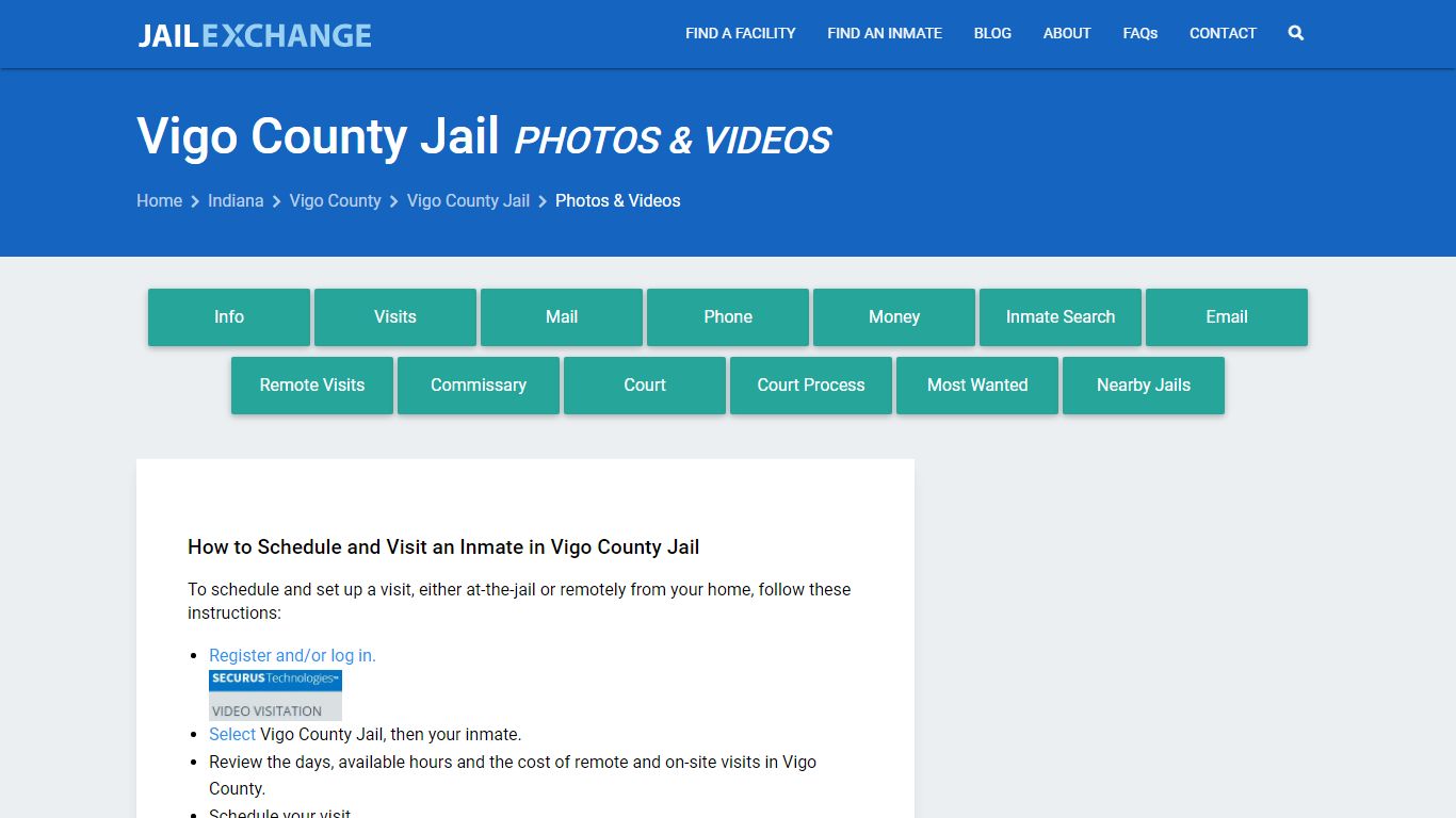 Photos & Videos - Vigo County Jail, IN - Jail Exchange